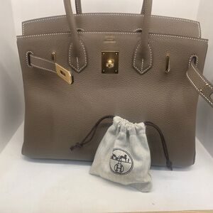 Brown Leather Tote Bag